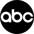ABC network black and white logo