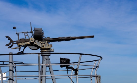 World War 2 anti-aircraft deck gun