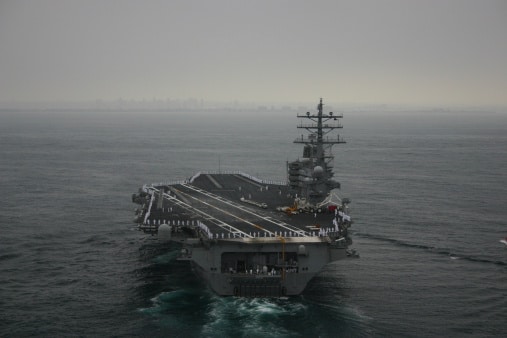 Aircraft Carrier off San Diego